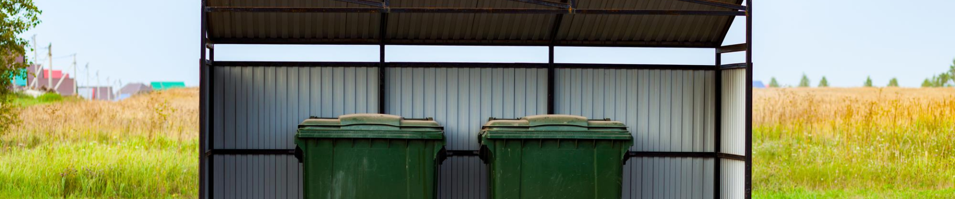 Přístřešky na skladování odpadkových košů