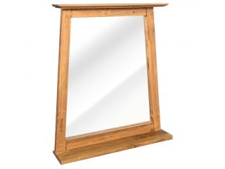 vidaXL Koupelnové zrcadlo masivní borové dřevo 70 x 12 x 79 cm