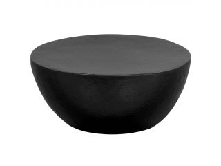 vidaXL Konferenční stolek černý 70 x 30 cm tlučený hliník