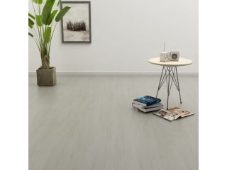 vidaXL Samolepící podlahová prkna 4,46 m² 3 mm PVC světle šedá