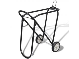 vidaXL Kovový skládací vozík na sedlo