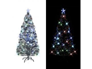 Umělý vánoční stromek se stojanem a LED 150 cm optické vlákno