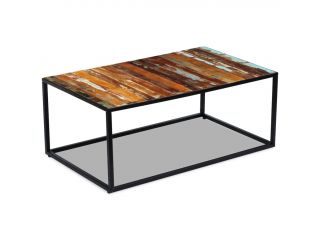 Konferenční stolek masivní recyklované dřevo 100 x 60 x 40 cm