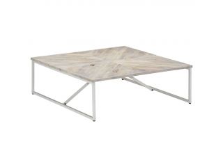 Konferenční stolek 110 x 110 x 36 cm masivní mangovníkové dřevo