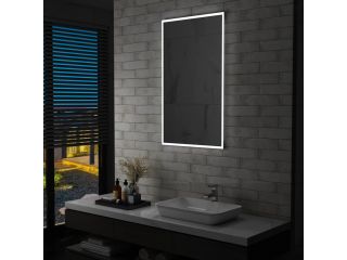 Koupelnové nástěnné zrcadlo s LED osvětlením 60 x 100 cm