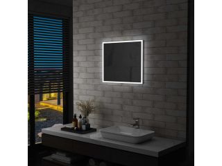 Koupelnové nástěnné zrcadlo s LED osvětlením 60 x 50 cm