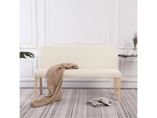Lavice 139,5 cm krémová polyester