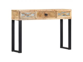 Konzolový stolek 110 x 30 x 76 cm masivní mangovníkové dřevo
