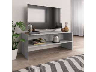 TV stolek šedý 100 x 40 x 40 cm dřevotříska