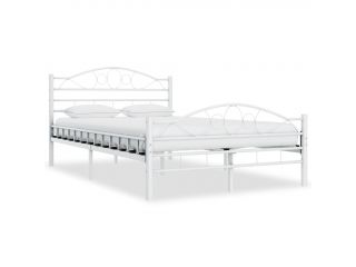 Rám postele bílý kovový 120 x 200 cm