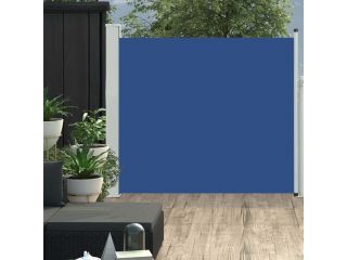 Zatahovací boční markýza / zástěna na terasu 100 x 300 cm modrá