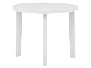 Zahradní stůl bílý 89 cm plast