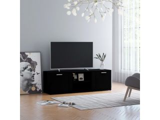 TV stolek černý 120 x 34 x 37 cm dřevotříska