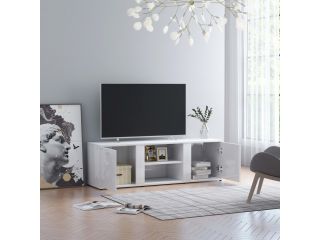 TV stolek bílý s vysokým leskem 120 x 34 x 37 cm dřevotříska