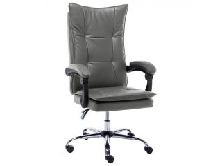 Kancelářská židle antracitová umělá kůže