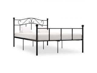 Rám postele černý kov 140 x 200 cm