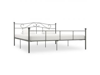 Rám postele šedý kov 180 x 200 cm