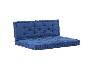 Podušky na nábytek z palet 2 ks bavlna světle modré