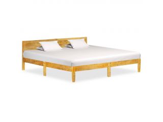 Rám postele masivní mangovníkové dřevo 200 cm