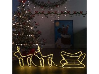 Vánoční dekorace sobi a sáně venkovní 576 LED diod