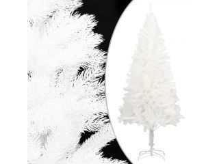 Umělý vánoční stromek s realistickým jehličím bílý 210 cm