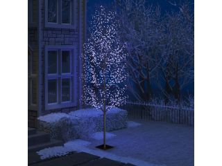Vánoční strom 1 200 LED modré světlo třešňový květ 400 cm