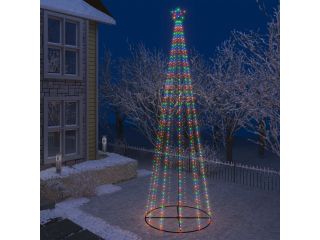 Vánoční kužel vícebarevná dekorace 752 LED 160 x 500 cm