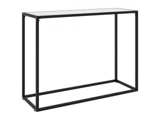 Konzolový stolek bílý 100 x 35 x 75 cm tvrzené sklo