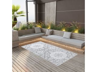 vidaXL Venkovní koberec světle šedý 80 x 150 cm PP