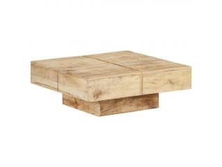Konferenční stolek 80 x 80 x 28 cm masivní mangovníkové dřevo