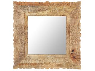 vidaXL Zrcadlo 50 x 50 cm masivní mangovníkové dřevo
