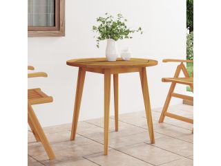 Zahradní stolek Ø 85 x 75 cm masivní akáciové dřevo
