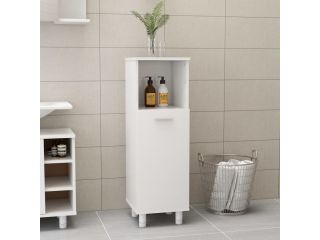 Koupelnová skříňka bílá vysoký lesk 30 x 30 x 95 cm dřevotříska
