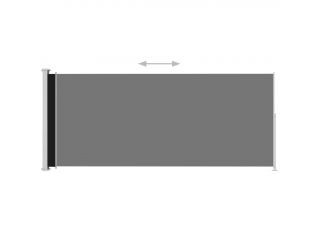 vidaXL Zatahovací boční markýza/zástěna 220 x 500 cm černá