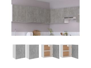Kuchyňské skříňky 2 ks betonově šedé 50x31x60 cm dřevotříska