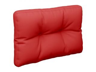 Poduška na pohovku z palet červená 50 x 40 x 12 cm