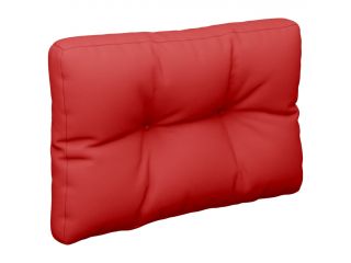 Poduška na pohovku z palet červená 60 x 40 x 12 cm