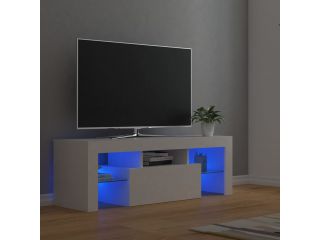 TV skříňka s LED osvětlením bílá 120 x 35 x 40 cm