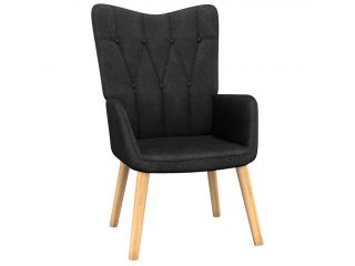 Relaxační židle 62 x 68,5 x 96 cm černá textil