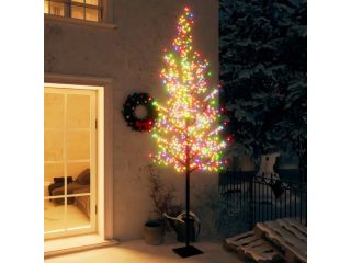 Vánoční strom 600 LED diod barevné světlo třešňový květ 300 cm