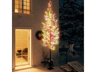 Vánoční strom 1200 LED diod barevné světlo třešňový květ 400 cm