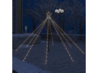 LED vánoční vodopád světelný strom dovnitř i ven 400 LED 2,5 m