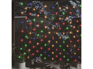 vidaXL Vánoční světelná síť barevná 3 x 3 m 306 LED vnitřní i venkovní