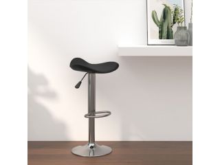 vidaXL Barová stolička černá chromovaná ocel a umělá kůže