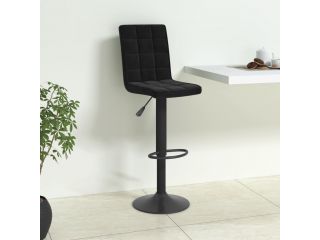 Barová stolička černá samet
