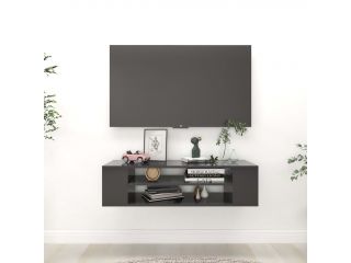 vidaXL Závěsná TV skříňka šedá 100 x 30 x 26,5 cm dřevotříska