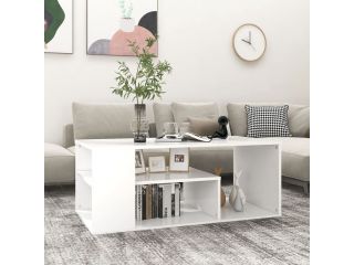Konferenční stolek bílý 100 x 50 x 40 cm dřevotříska