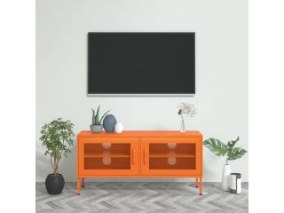 TV skříňka oranžová 105 x 35 x 50 cm ocel