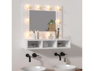 Zrcadlová skříňka s LED bílá 60 x 31,5 x 62 cm