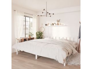 Rám postele bílý masivní borovice 180 x 200 cm UK Super King